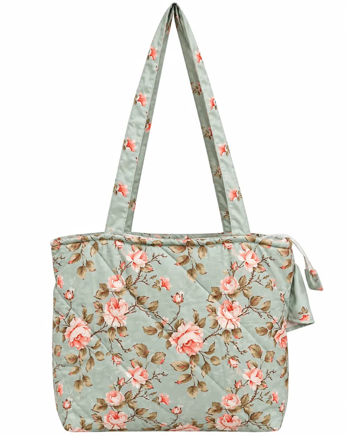 GREEN FLORAL FRILL MASALLA BAG SET (NBMB0913) - Image 5