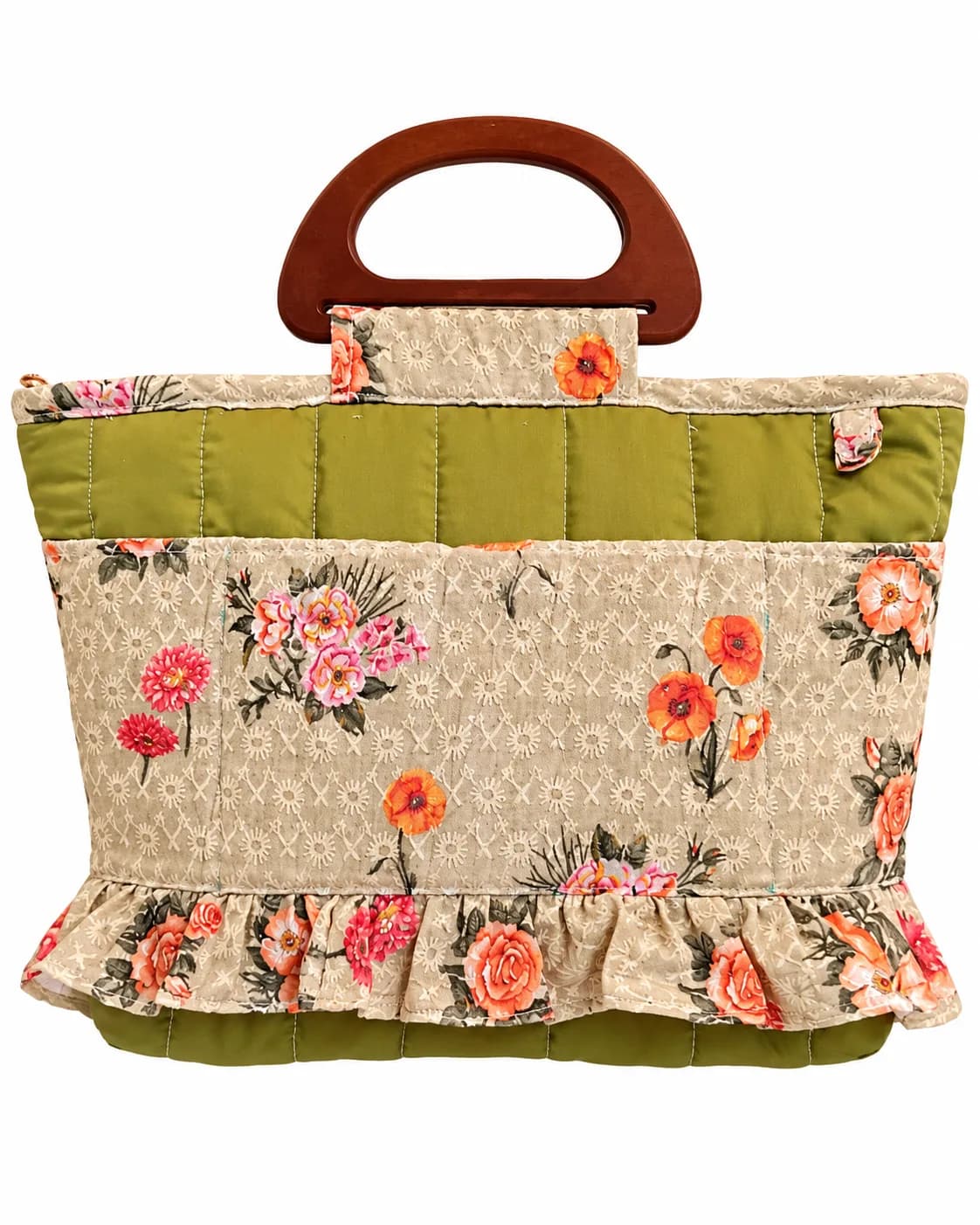 GREEN FLORAL MASALLA BAG (NBHB0901-R0914) - Image 2