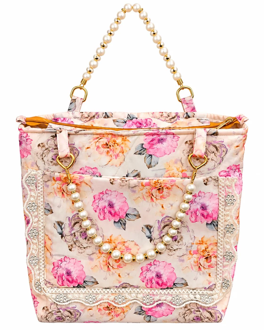 IVORY FLORAL MASALLA BAG SET (NBMB0914) - Image 2