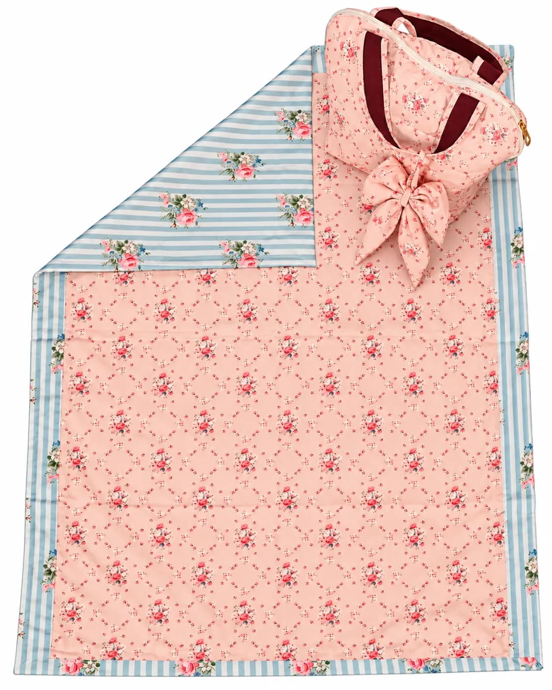 PINK BOW MASALLA-BAG SET (NBMB0912) - Image 1