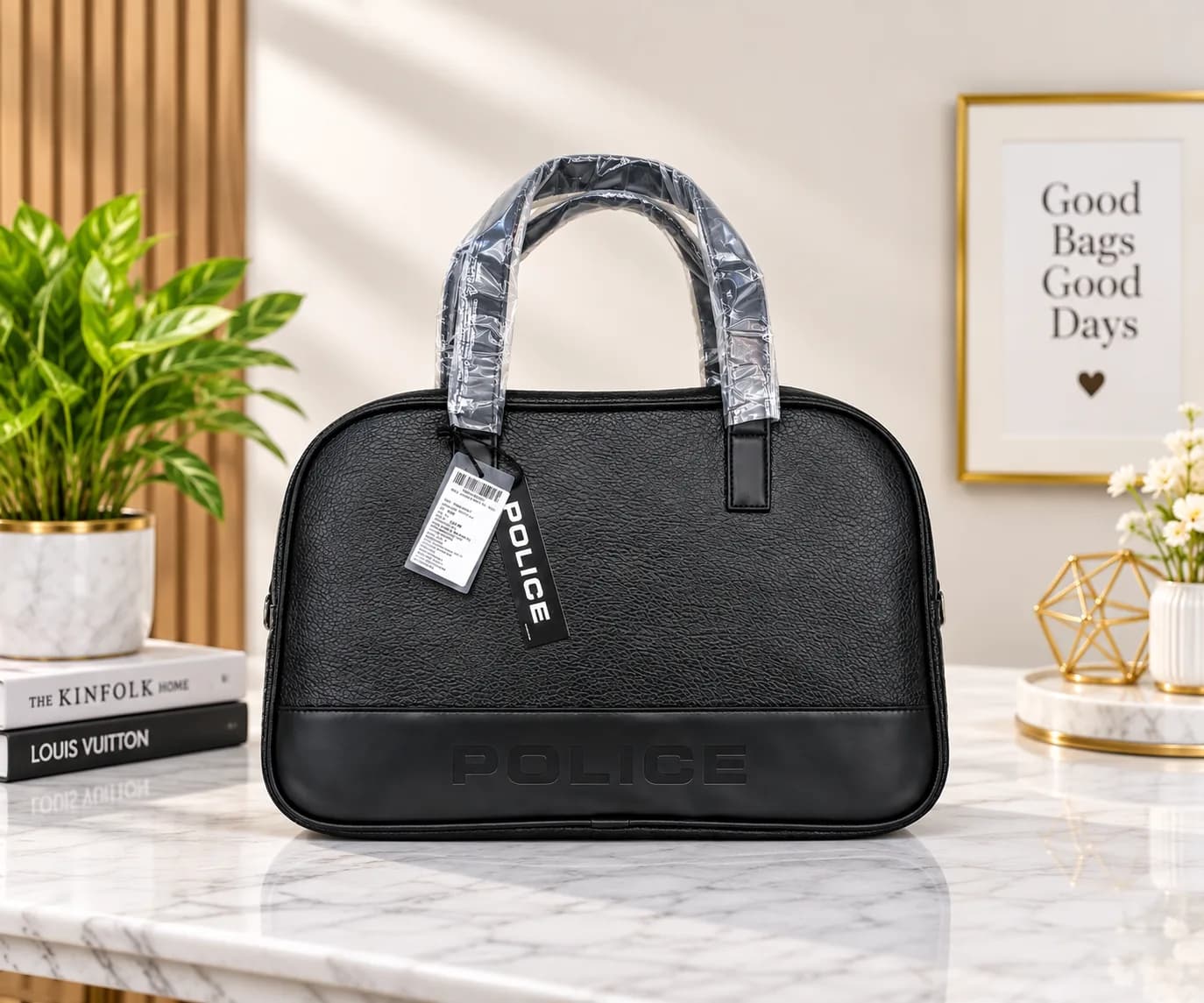 BLACK POLICE DUFFEL BAG (NBDBP0901) - Image 1