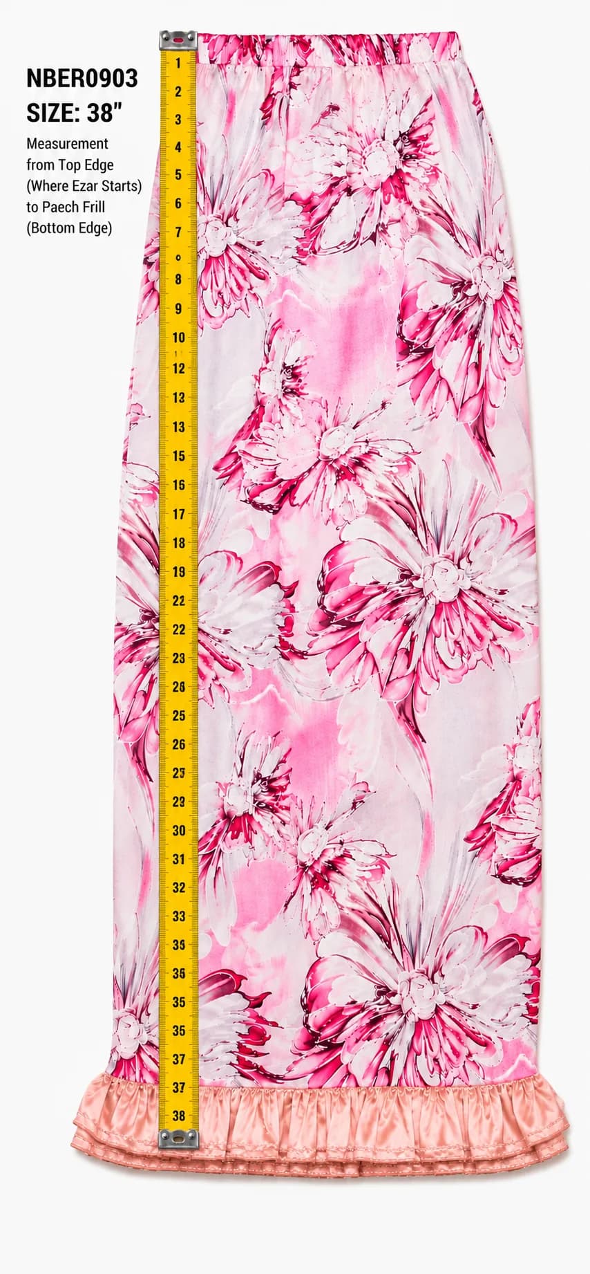 Blush Bloom Soft Rayon Ezar (NBER0903) SIZE: 38"L - Image 3