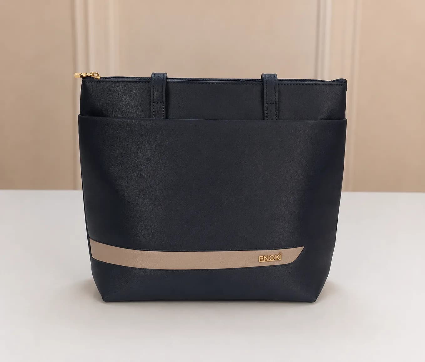 ENOKI LADIES HAND BAGS (DARK BLUE) - Image 1