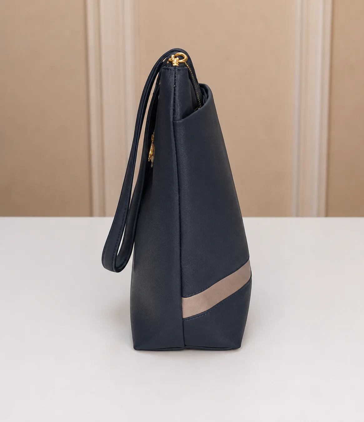 ENOKI LADIES HAND BAGS (DARK BLUE) - Image 3