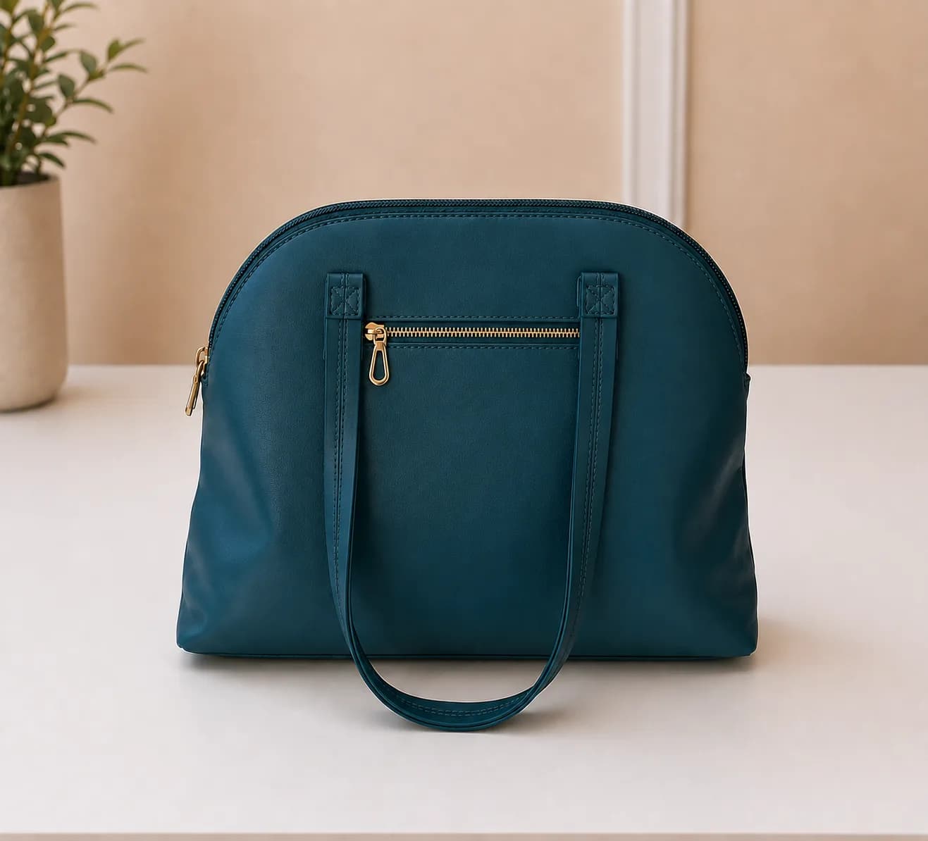 ENOKI LADIES HAND BAGS (SEA GREEN) - Image 3