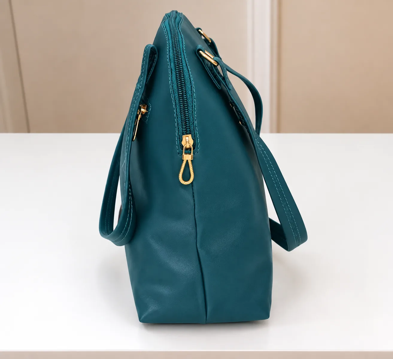 ENOKI LADIES HAND BAGS (SEA GREEN) - Image 4