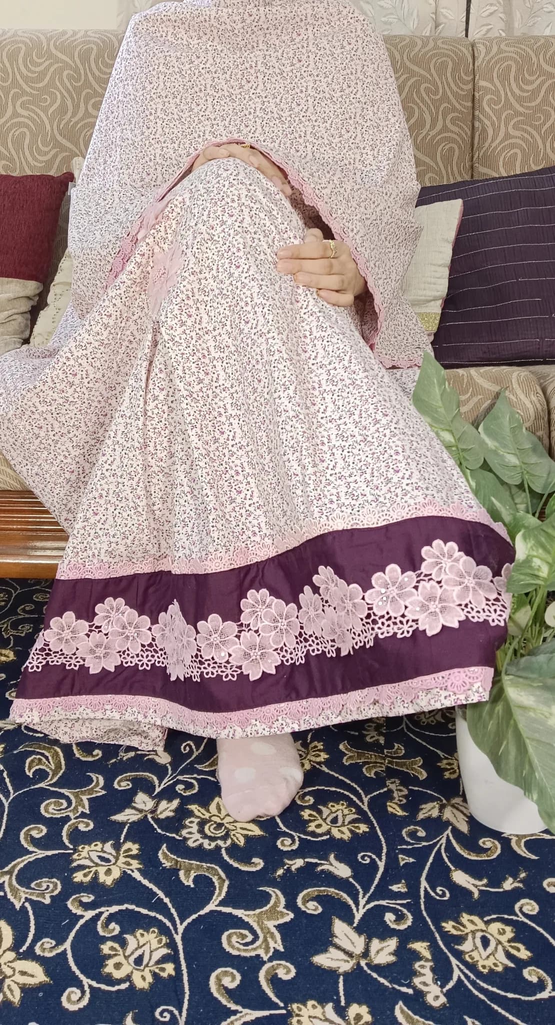 FLORAL MICRO PRINT PINK RIDA(NBR0813) - Image 4