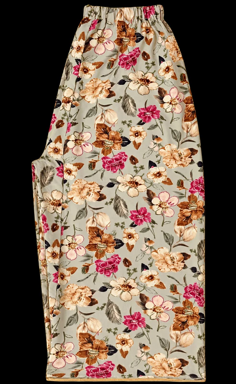 Grey Garden Floral Soft Rayon Pant (NBER0907) SIZE: 38" L - Image 4