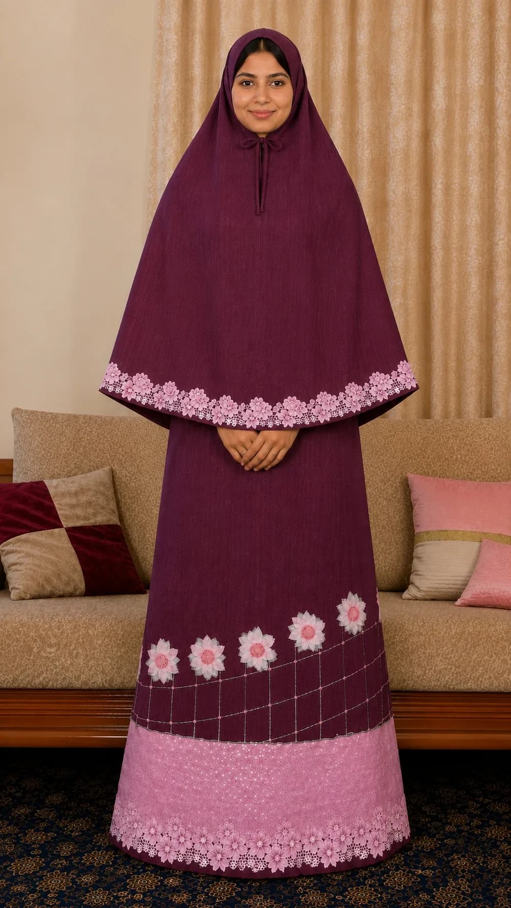 MAROON RIDA & BAG - Image 3