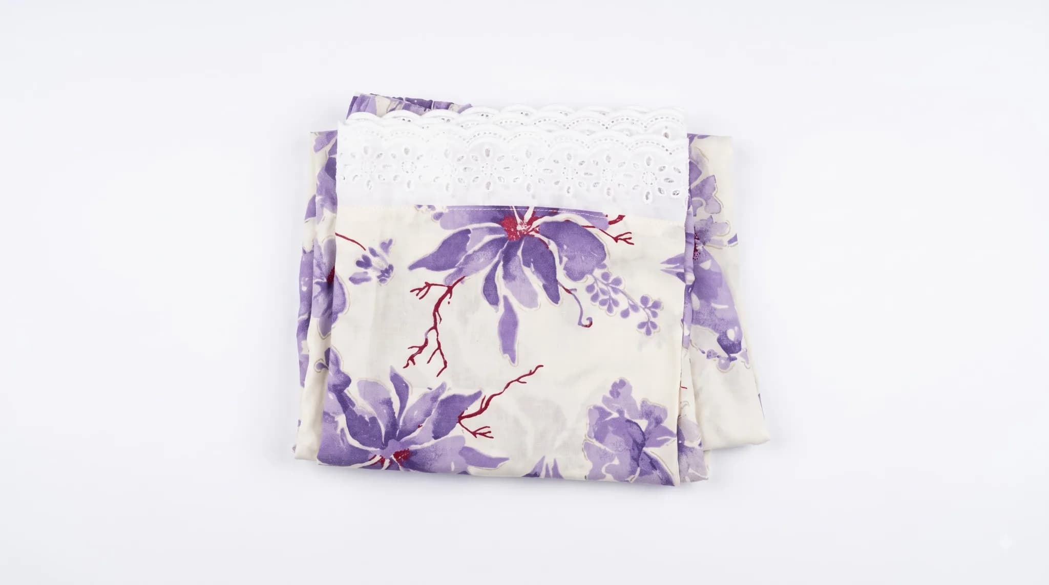 Purple Garden Floral Soft Rayon Pant (NBER0911) SIZE: 38" L - Image 5