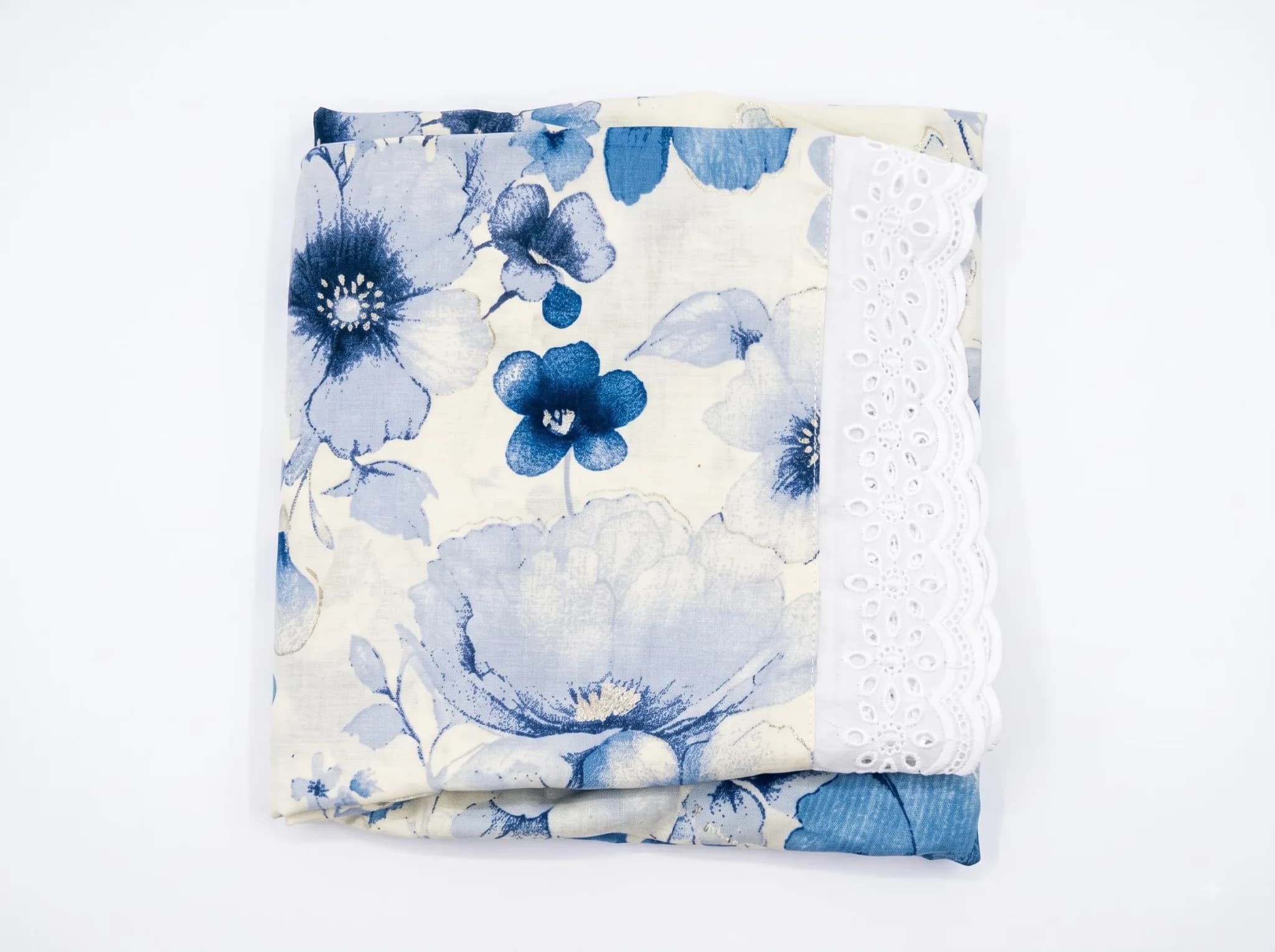 Purple Garden Floral Soft Rayon Pant (NBER0910) SIZE: 39" L - Image 4