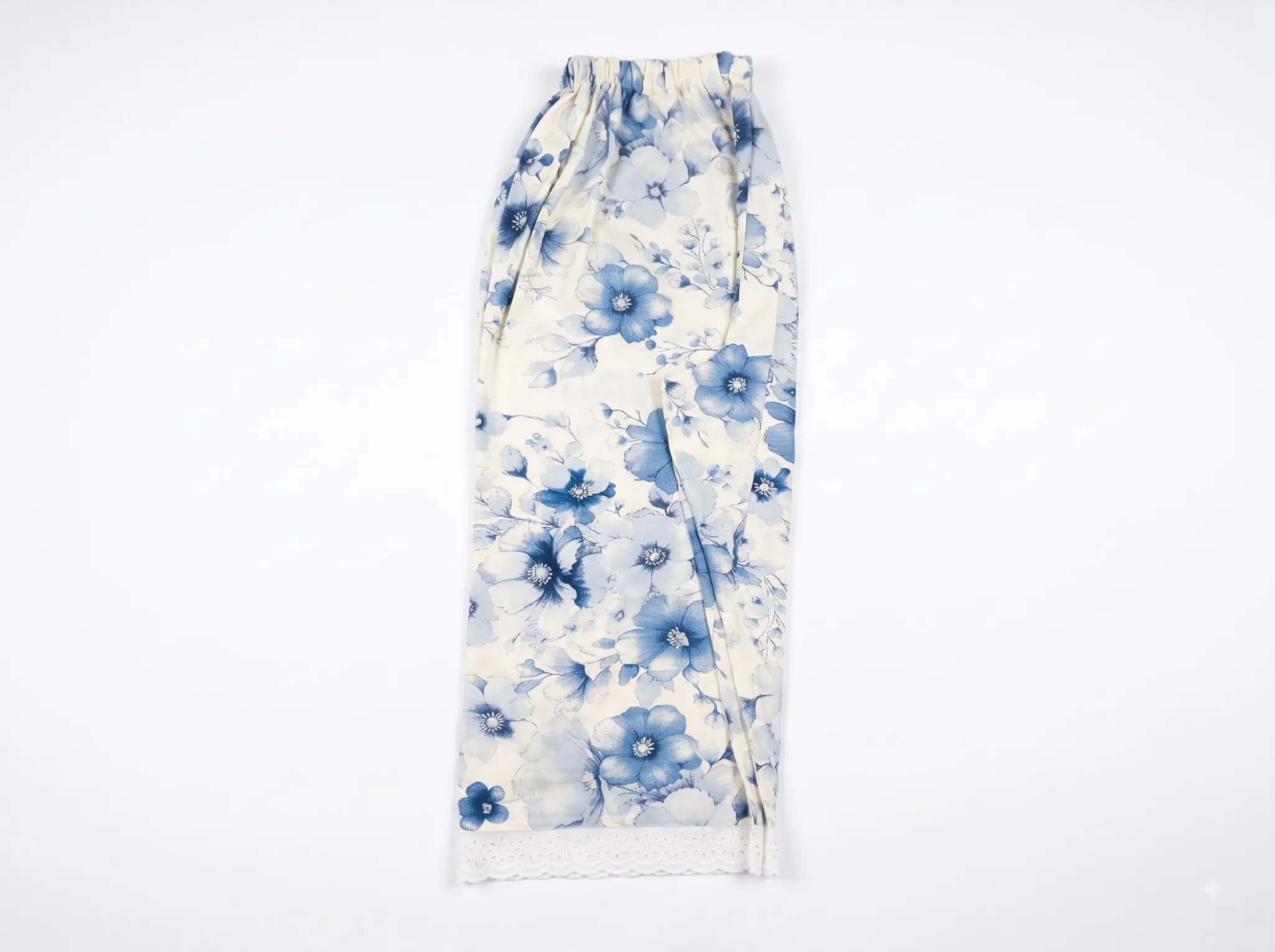 Purple Garden Floral Soft Rayon Pant (NBER0910) SIZE: 39" L - Image 5