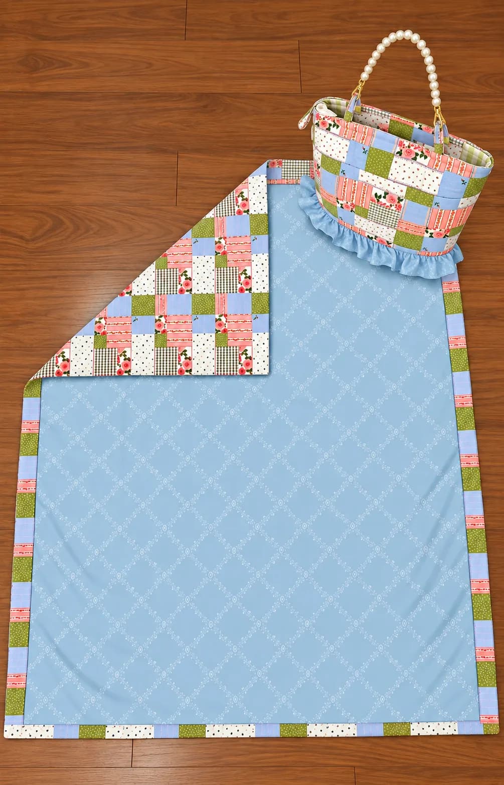 SOFT POWDER BLUE MASALLA BAG (NBMB0905) - Image 1