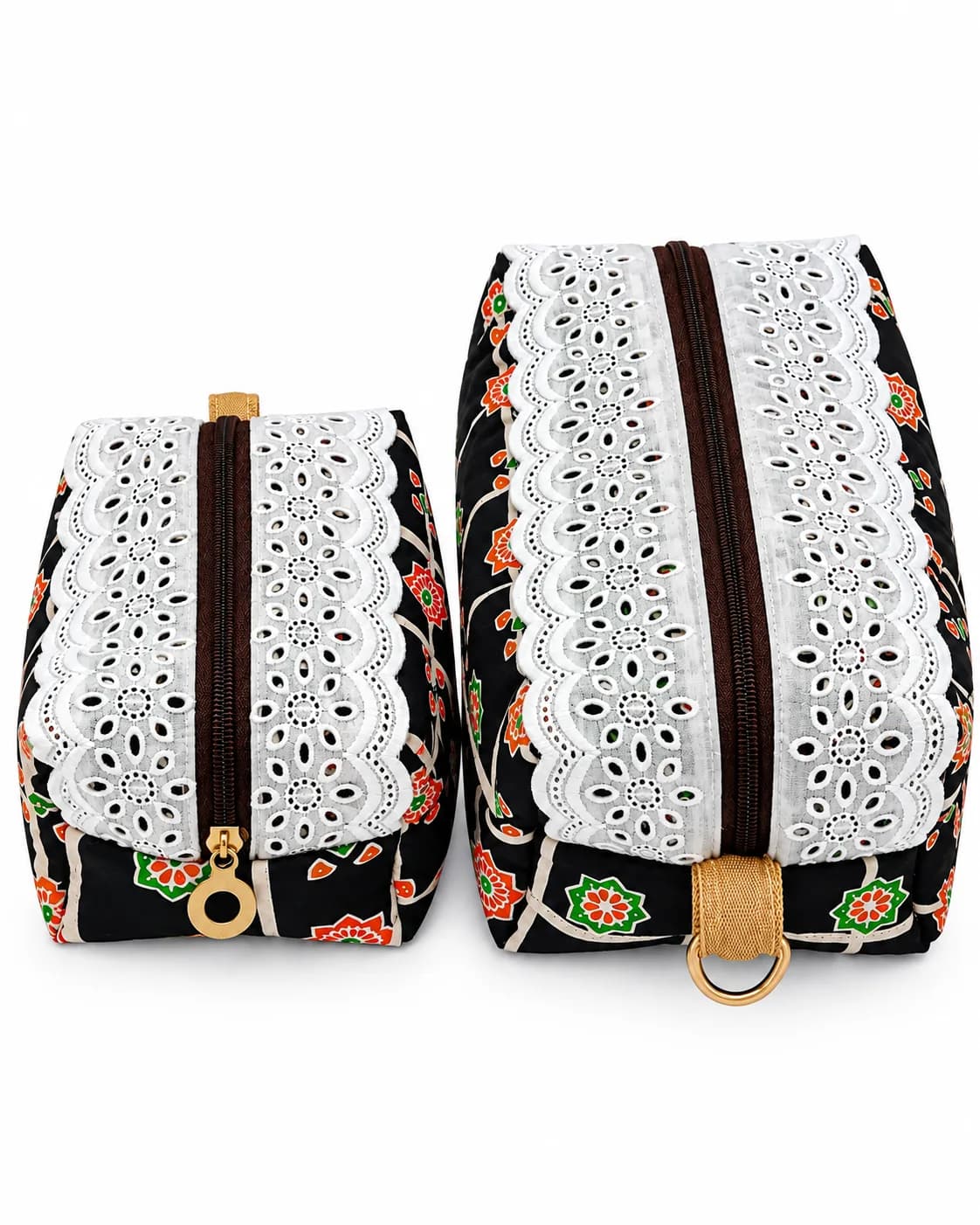 ZIPPER POUCH 2PCS.-SET Geometric (NBP0909S) - Image 1