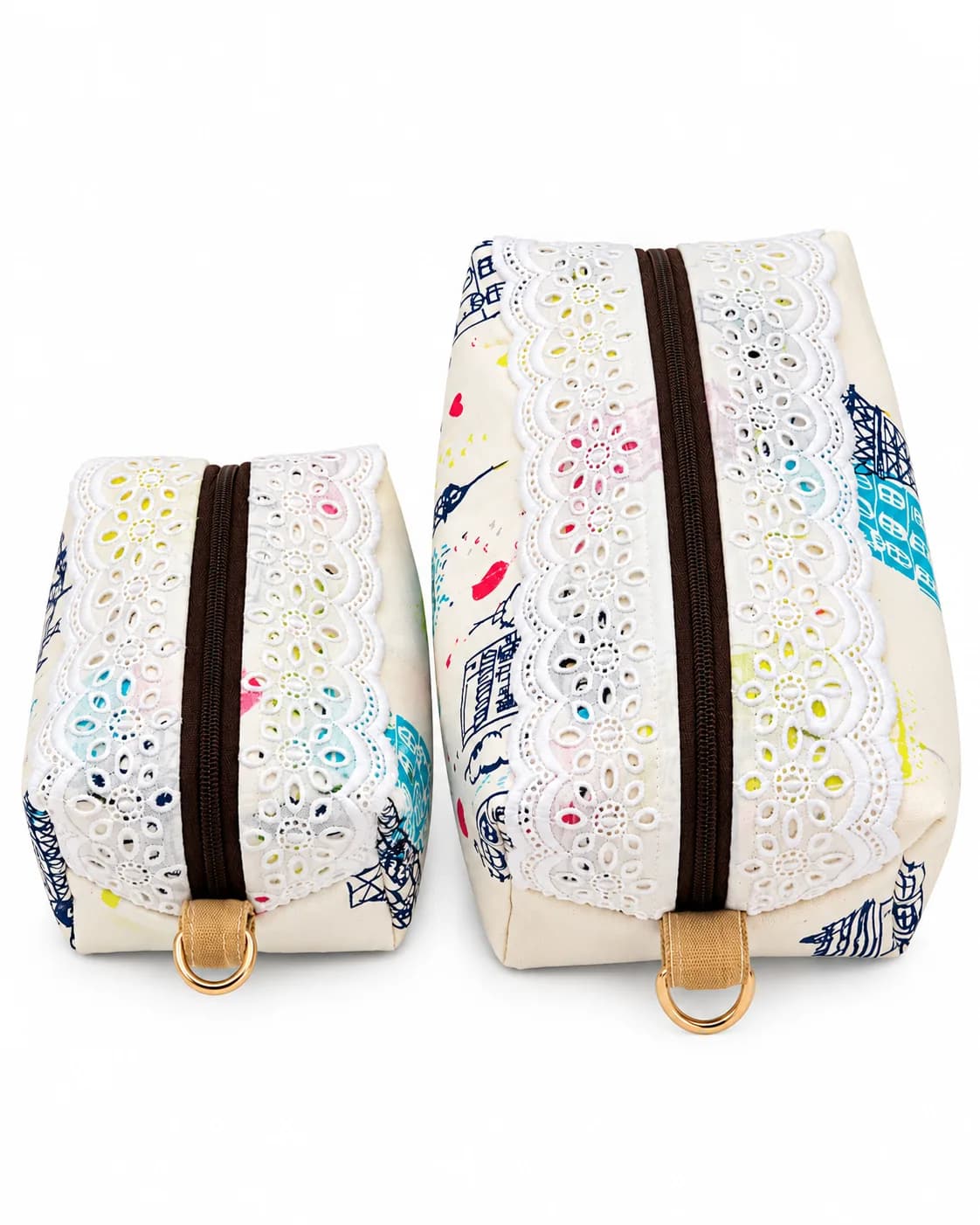 ZIPPER POUCH 2PCS.-SET PARIS (NBP0907S) - Image 1