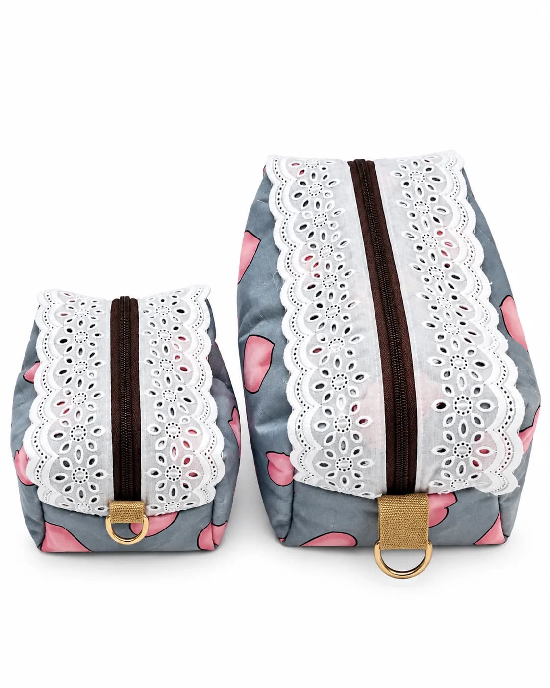 ZIPPER POUCH 2PCS.- Set Heart (NBP0908S) - Image 1